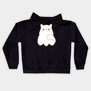 Angry Spooky Ghost Kitty Kids Hoodie